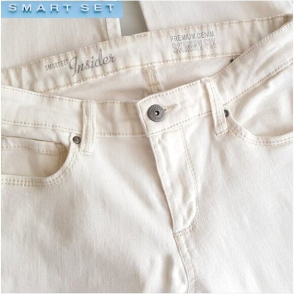 🇨🇦 SMART SET Jeans - Off-White - Picture 2 of 16